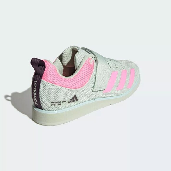 Adidas Powerlift 5 Weightlifting Mens 11.5 Trainers Pink Grey Womens 12.5 - Picture 2 of 7